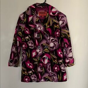 Missoni Purple and Pink Patterned Trench Coat